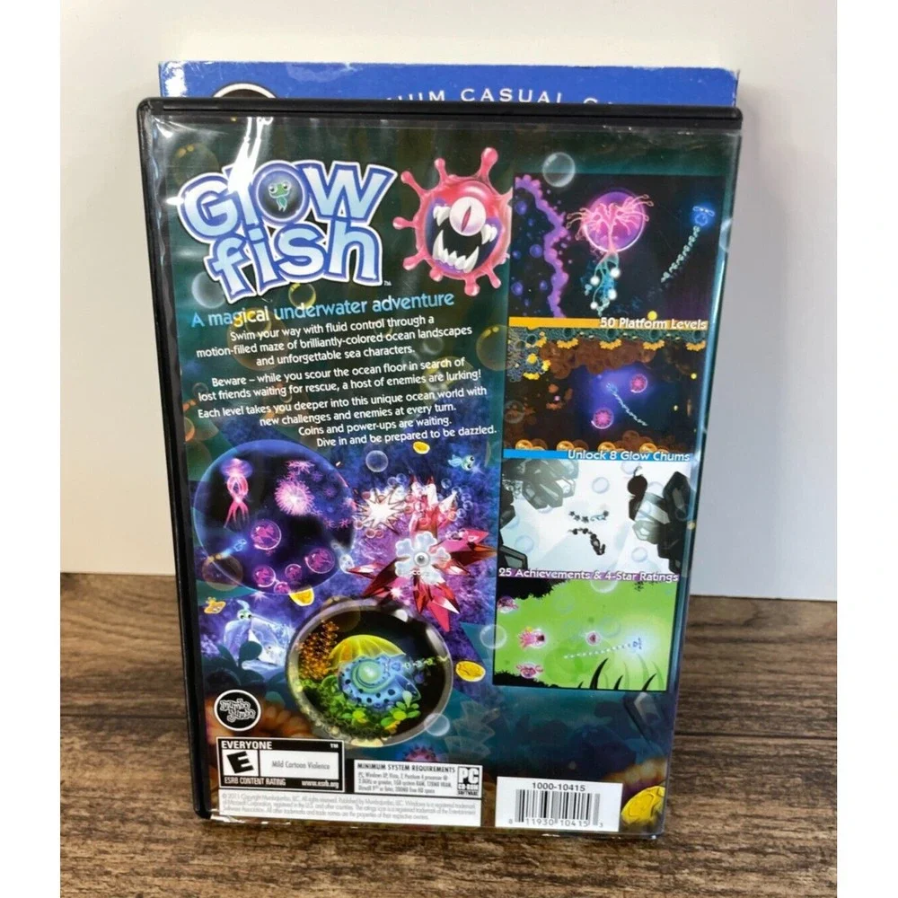 Glowfish PC Computer Game Mumbo Jumbo Underwater Adventure CD Rom Glow Fish